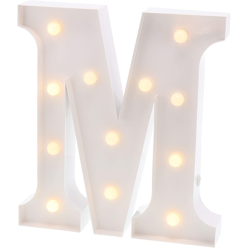 

acrylic letter huruf lampu bohlam