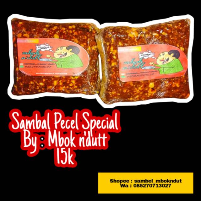 

Sambel pecel spesial HOMEMADE