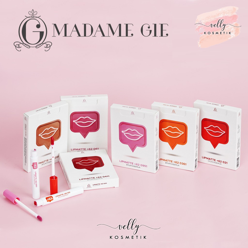 Madame Gie Lip Matte +62 - Make Up Lipstick | Lip Cream