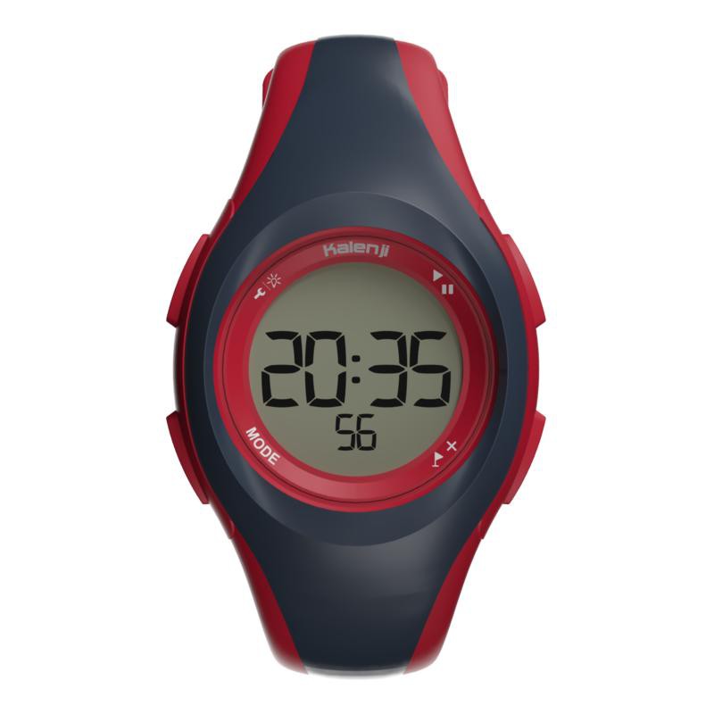 KALENJI W200S Jam Tangan Digital Timer Olahraga Wanita Dan Anak Original - Blue Red