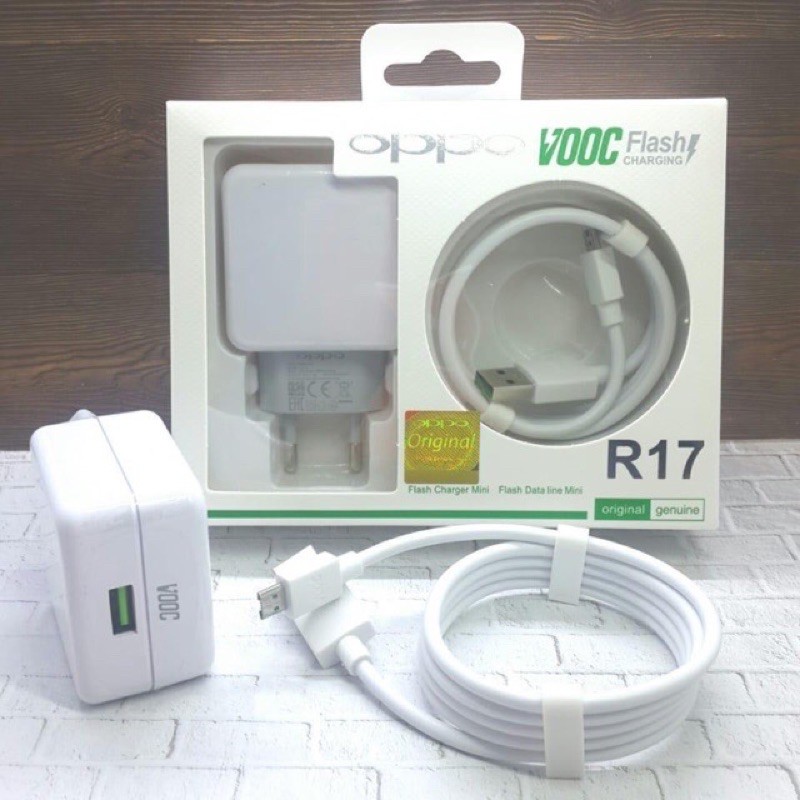 CHARGER ORI 100% Oppo Micro VOOC R17 R15 Tc Original 4A VOOC