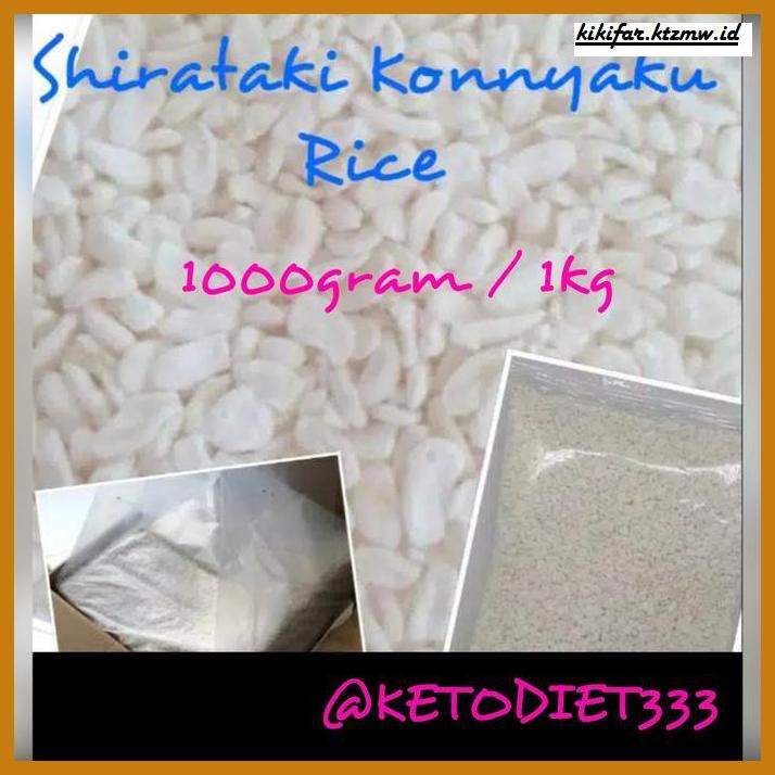 

ANEKA-BERAS- LOW CARBS SHIRATAKI KONNYAKU RICE / BERAS SHIRATAKI UK 1KG -BERAS-SEHAT.