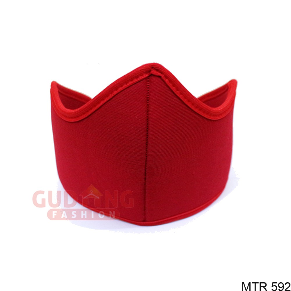 Masker Motor Kain Polos Pakai Gesper - MTR 592