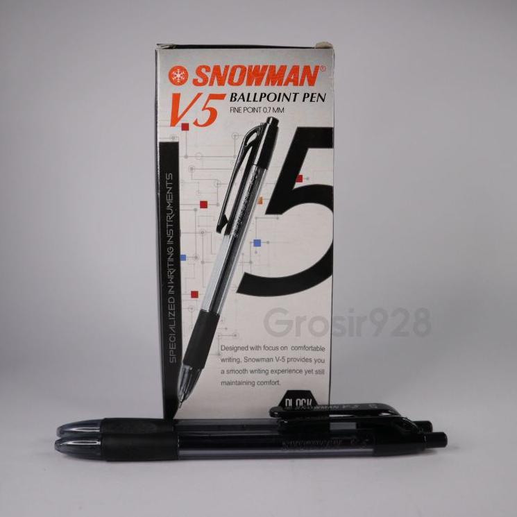 

[SaZ ㊓] (Per 12) Pulpen Snowman V5 / V-5 0.7mm |Harga Obral