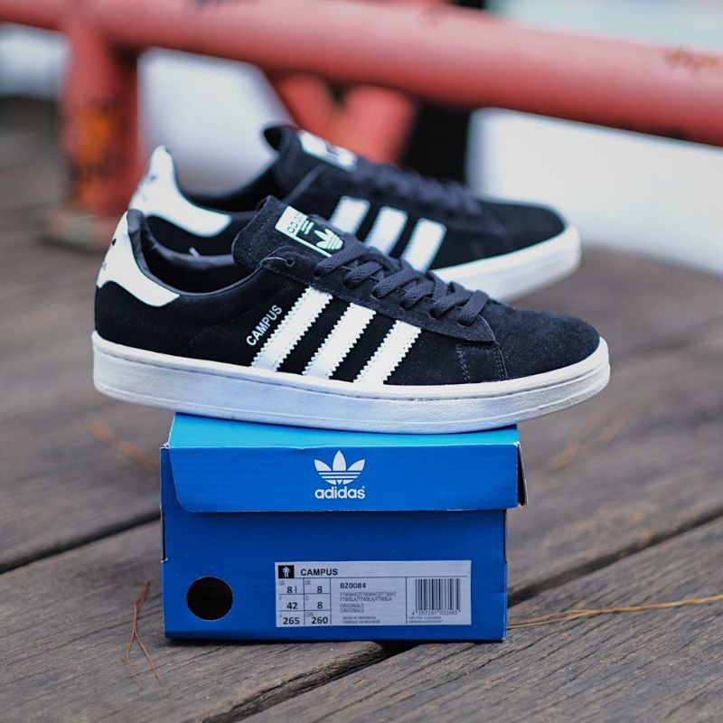 ADIDAS CAMPUS BLACK WHITE ORIGINAL BNIB