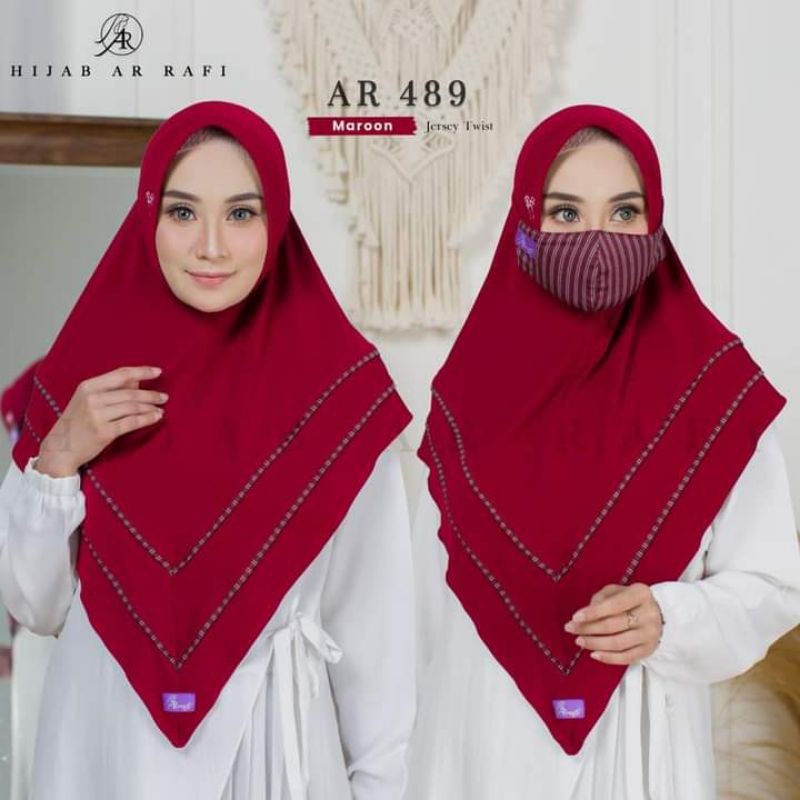 arrafi Ar 489 hijab arrafi hijab branded bergo daily bergo arrafi Ter new 2021 best seller arrafi