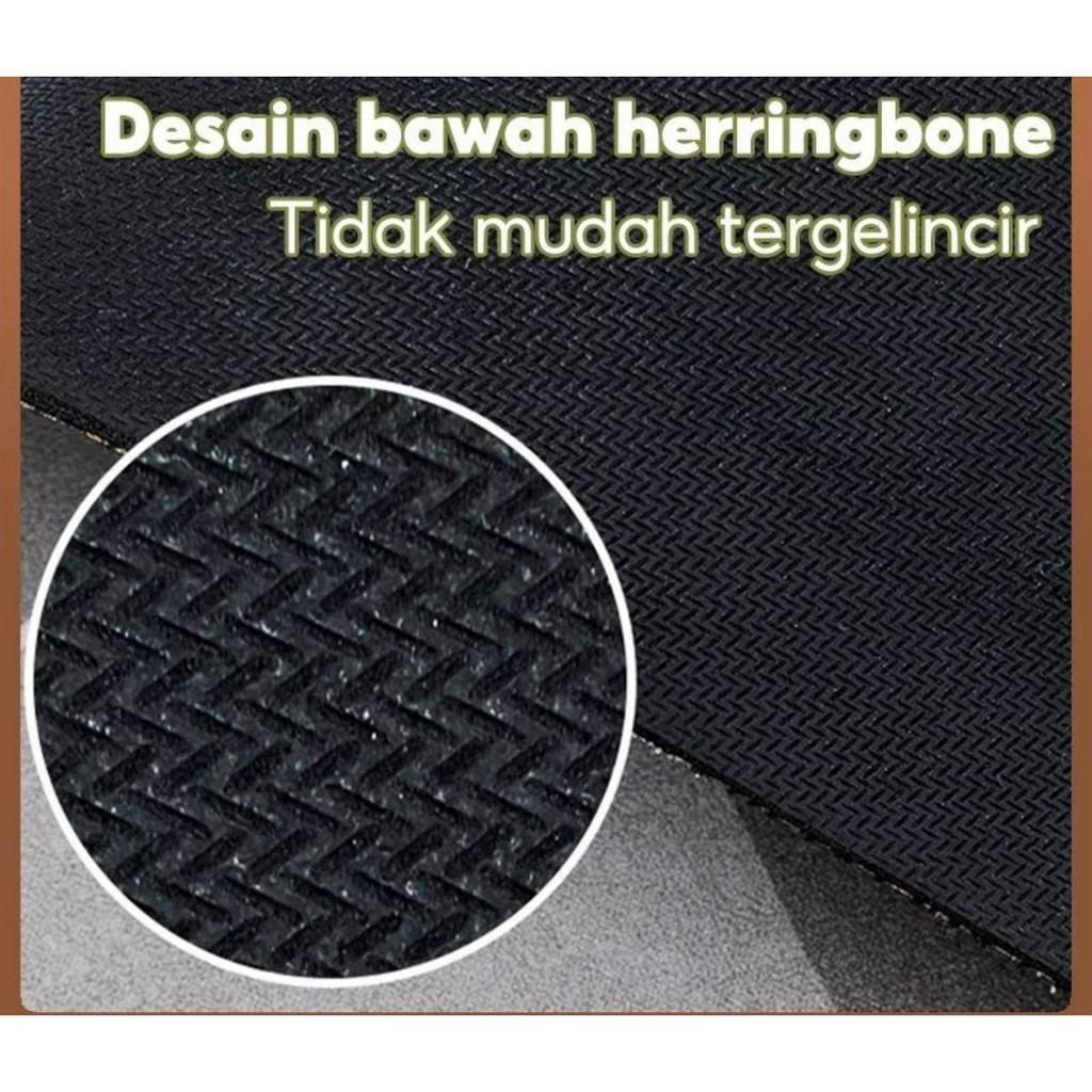 KESET KAKI MOTIF 3D ANTI SLIP || KESET KAKI DIATOMITE 3D SERAP AIR LANTAI KAMAR MANDI - BD