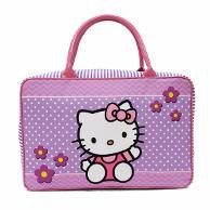 [PA] TRAVEL BAG SUPER KANVAS KARAKTER (TAS KOPER JINJING/TAS RENANG) /HELLO KITTY - UNGU - TA001