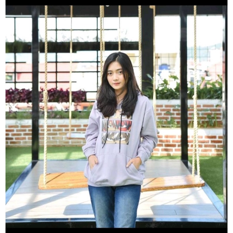 SWEATER HOODIE WANITA BOKU HERO