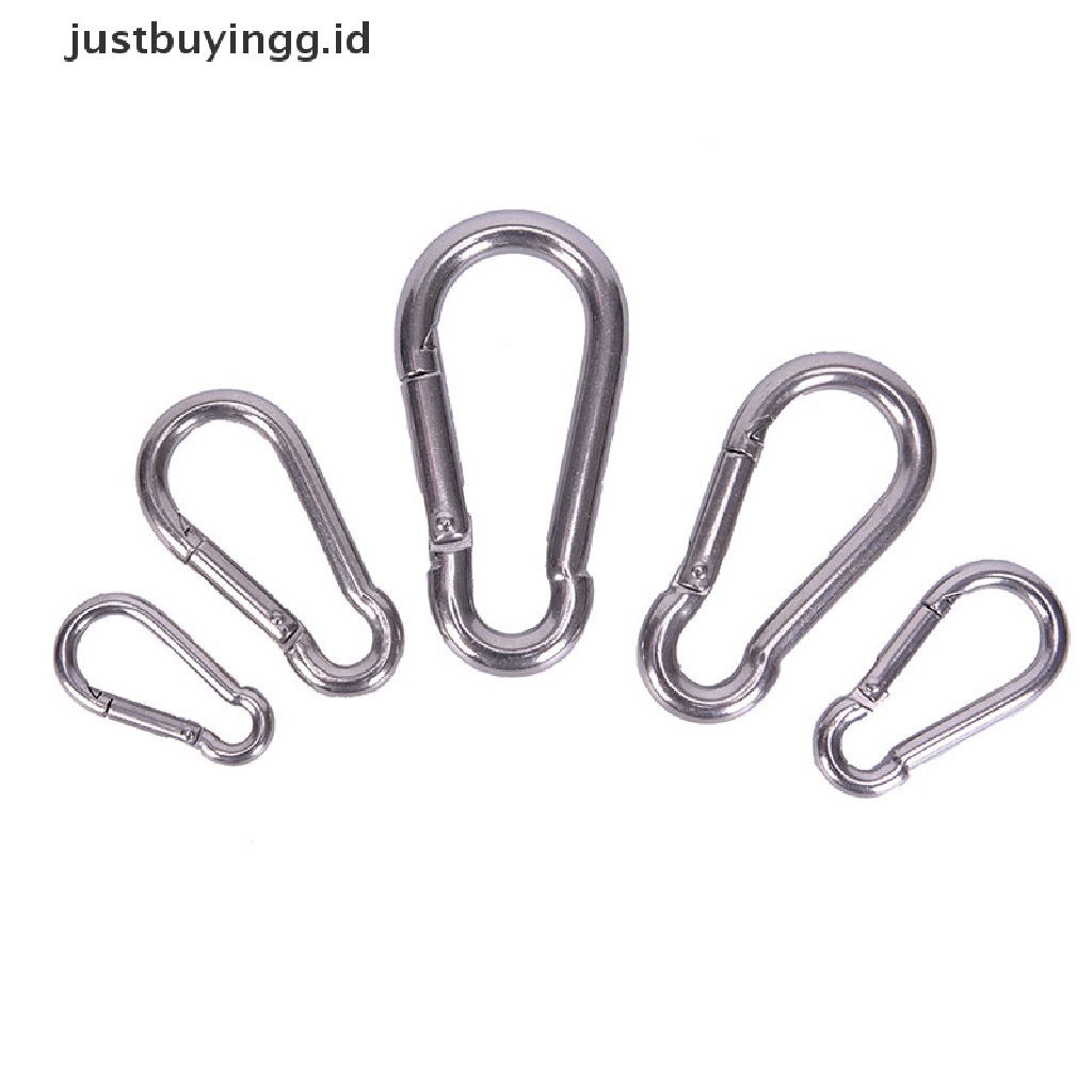 Carabiner Snap Hook Bahan 304 Stainless Steel Untuk Gantungan Kunci