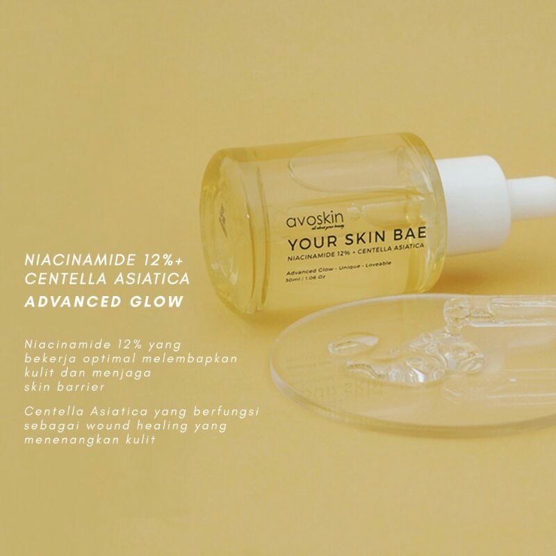 [PROMO 7.7] Avoskin Your Skin Bae Niacinamide 12% + Centella Asiatica Serum / YSB Ybs Niacinamide Serum