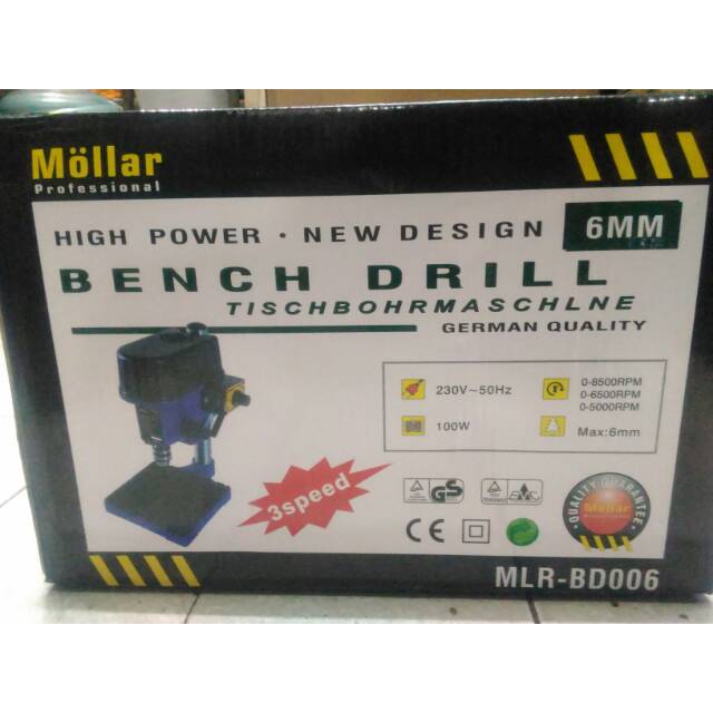 Mesin Bor Duduk Mini Mollar