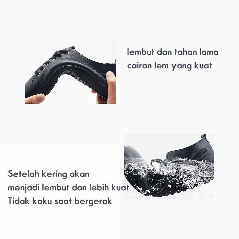 Lem sepatu LOCTEFT menempel pada semua jenis sepatu olahraga, sepatu kulit, lem tahan air aman