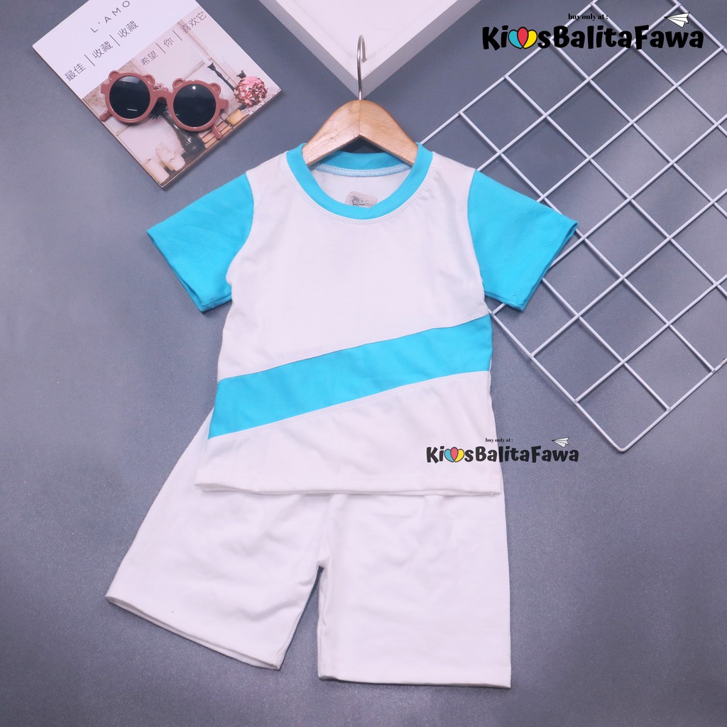 Kaos &amp; Setelan Azriel uk Bayi uk 6-18 Bulan /Baju Anak Laki Laki Polos Bahan Kaos Adem Import Harian