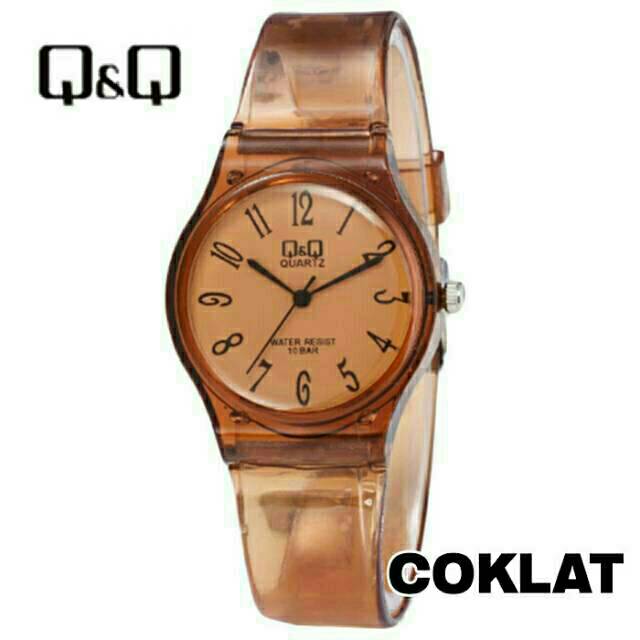 Ready Jam Tangan Wanita Q&amp;Q Jelly Murah Transparan Rubber