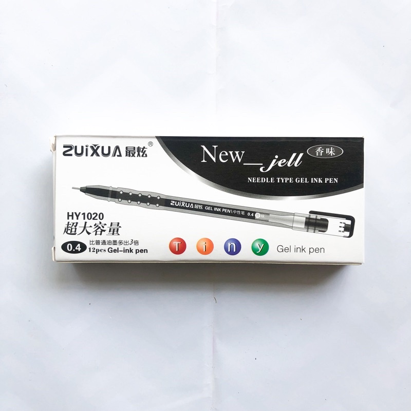 (12 Pcs) Bolpen New Jell Zuixua / Gel Ink Pen