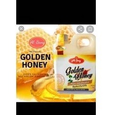 

DISKON madu murni golden honey plus : royal jelly dan bee polen isi 1 kilo