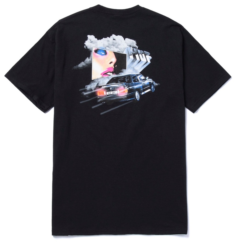 Kaos HUF Triple Beam Dream Tee - Black Original