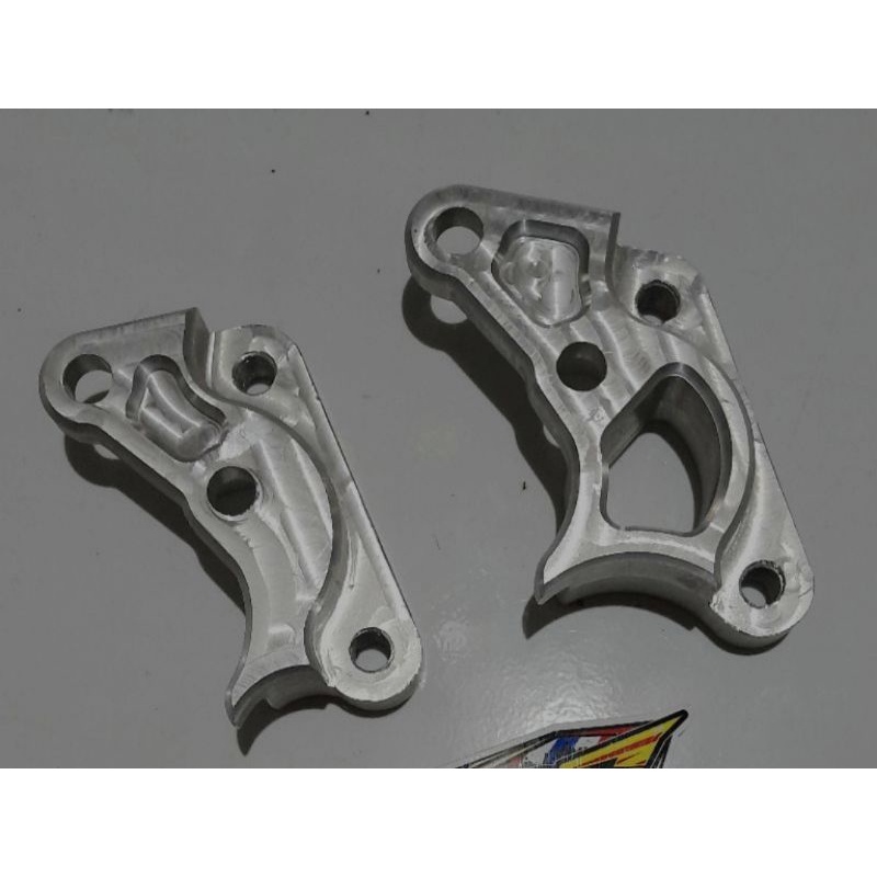 breket bracket dudukan kaliper CNC 4p 4piston axial brembo KTC PSM frando nissin untuk disc cakram l