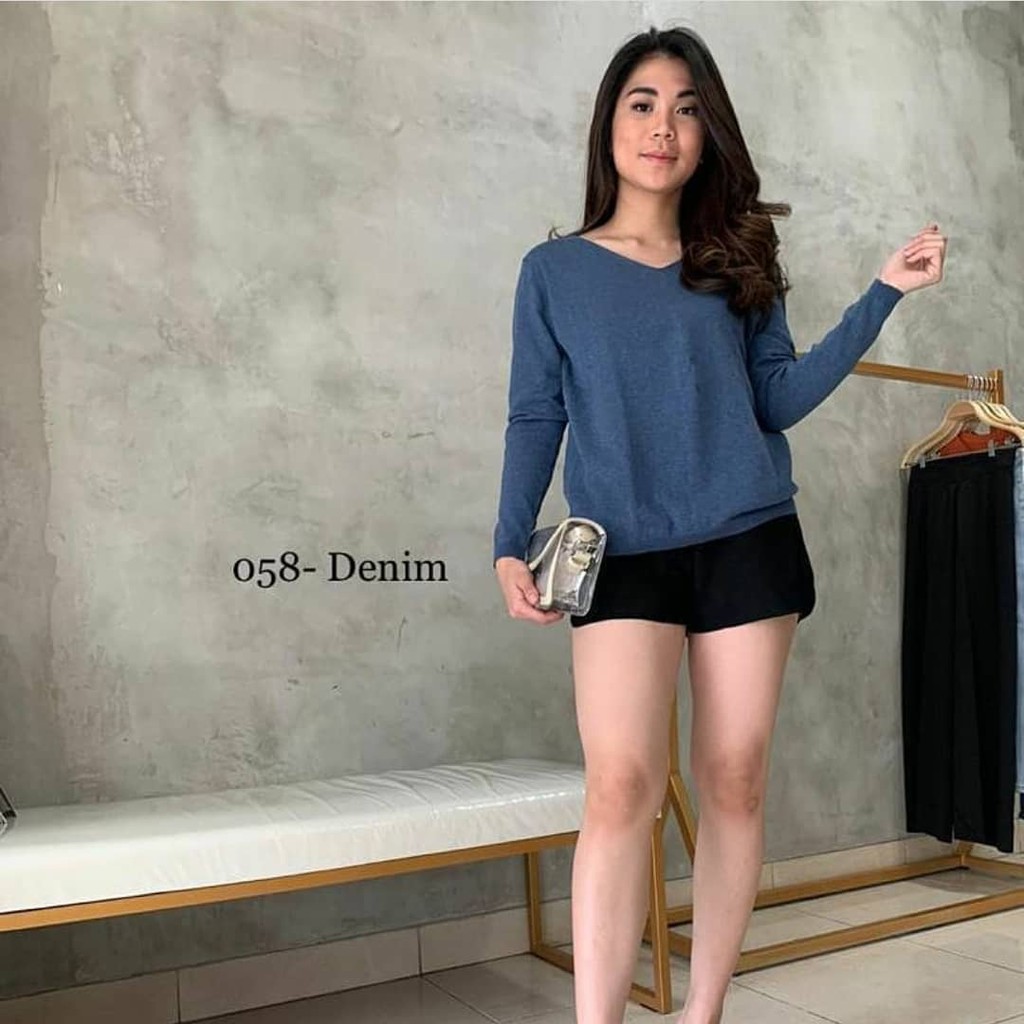 058 SWEATER PREMIUM BAJU RAJUT ATASAN WANITA BERKUALITAS