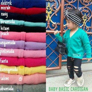 BABY BASIC CARDIGAN ANAK KID CHERRYSHRAJUT Shopee 