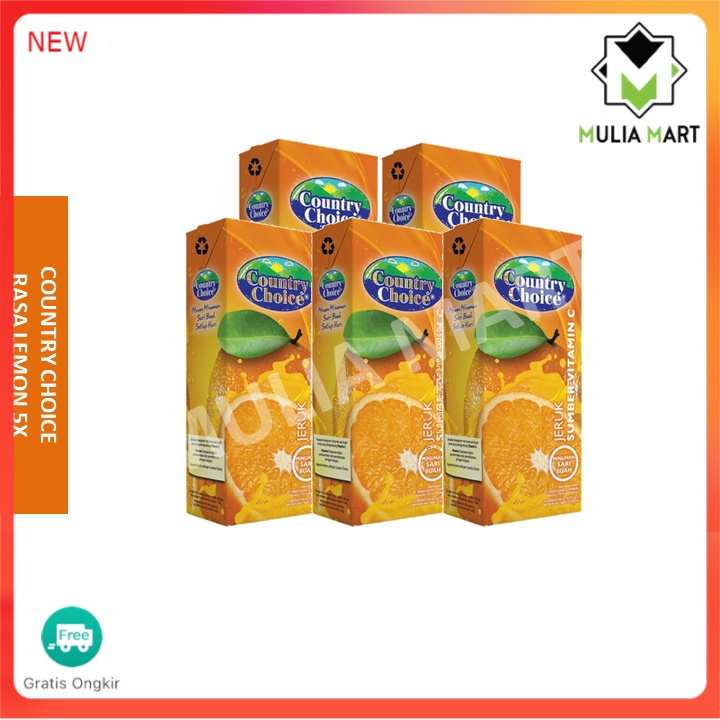 

Country Choice Jus Jeruk 250 mL 5X /mulia mart