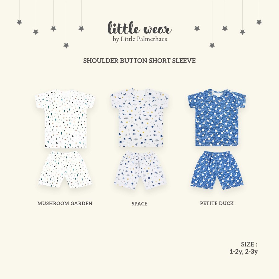 Little wear by Little palmerhaus shoulder button Short sleeve set