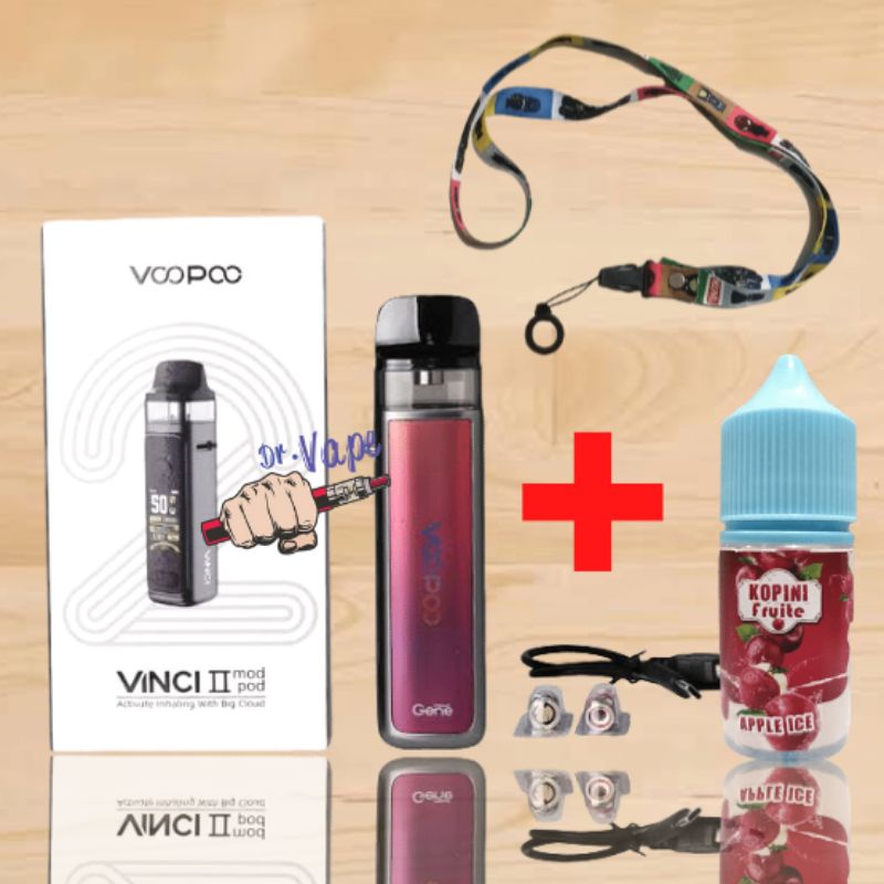 Elektronik viral Vhirall othentheek elektronik mini awto manwal ashap kheboul Fullset Bonus Lanyar   Vincii - II 50w-1500mAh Authentic