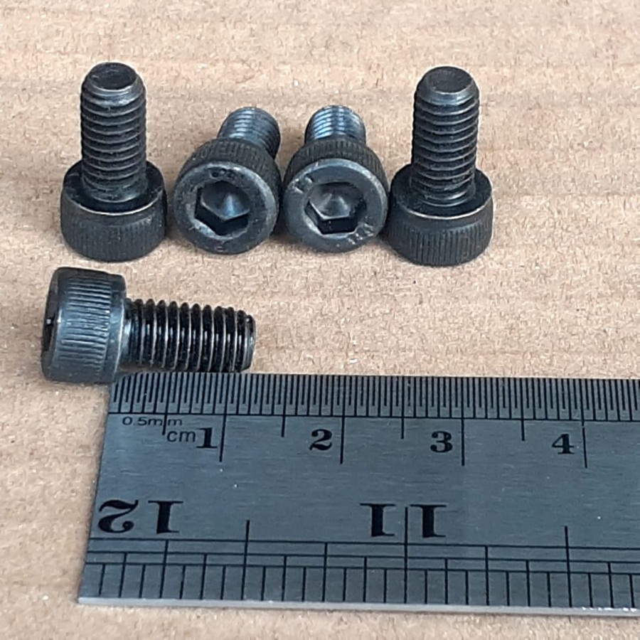 BAUT L M6X12 BAJA PANJANG 1,2 CM 1,2CM BAUD L BAJA M6 X 12 KUNCI L5 L 5 KUNCI PAS 10 FULL DRAT WARNA