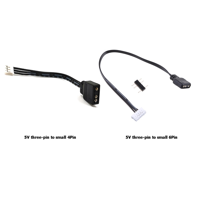 Btsg Kabel Konverter 3-pin Ke 6pin/4pin ARGB 3Pin Ke 4P 6P Untuk Coolmoon Controller