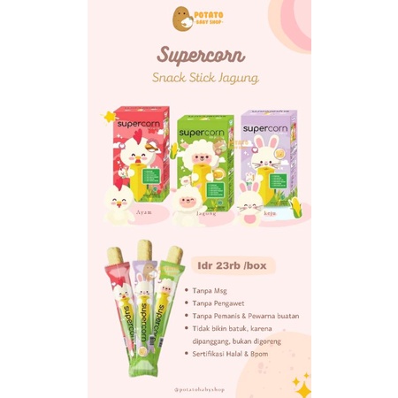 Supercorn Stik Jagung - Snack Anak Tanpa Msg