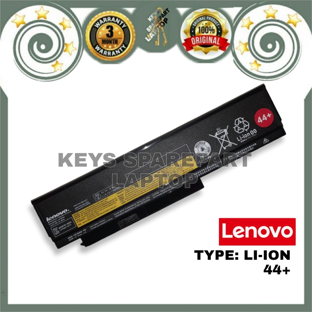 Baterai Battery Batre Laptop Original IBM Lenovo Thinkpad resmi X230 X230S X230i 45N1025 45N1027 45N1028 45N1029 44+