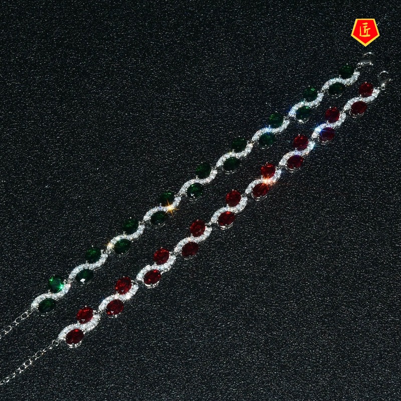 [Ready Stock]Luxury Fashion Natural Ruby Bracelet