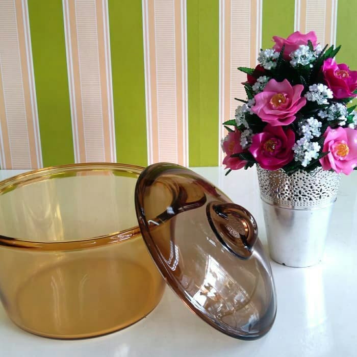 Promo Terlaris!! Panci Masak Kaca Luminarc Amber Vitro 3 Liter