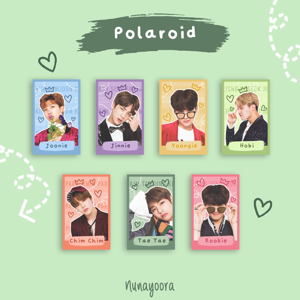 [READY STOCK] BTS CUTE POLAROID + BONUS FREEBIES