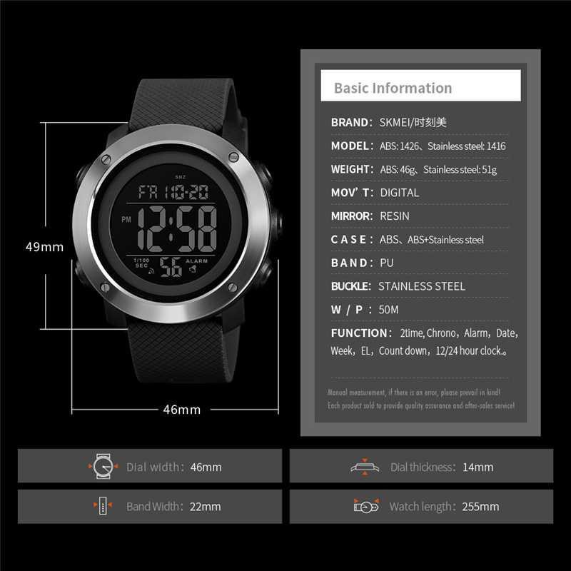 SKMEI Jam Tangan Digital Pria - 1426 [Hitam Putih]