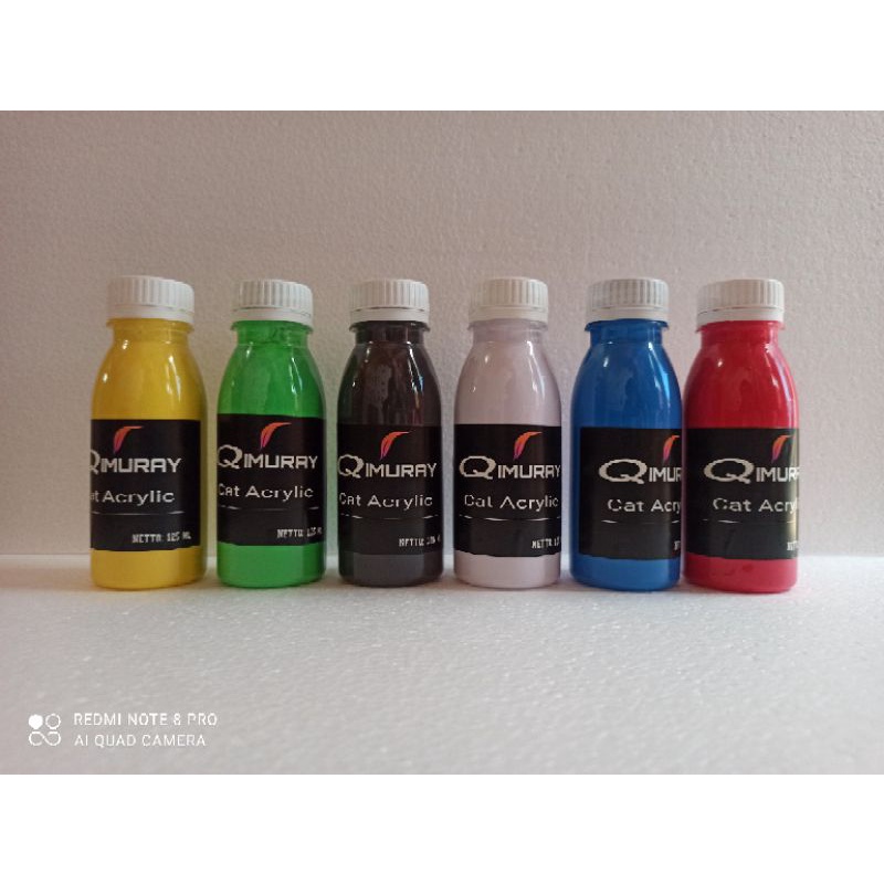 

Cat acrylic/cat akrilik/cat kanvas/cat kain isi tube 125 ml