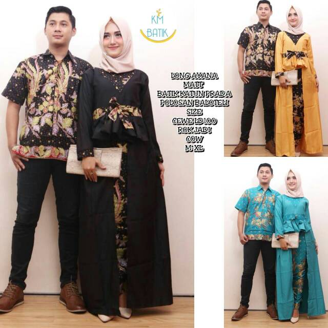 Couple/sarimbit gamis long ayana