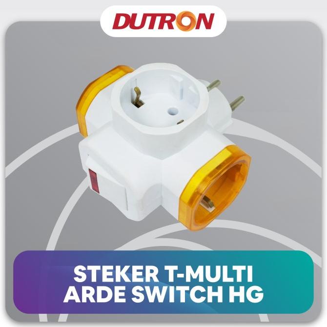 (BISA COD) DUTRON Steker T Multi Arde Switch HG FREE ONGKIR Kode 10