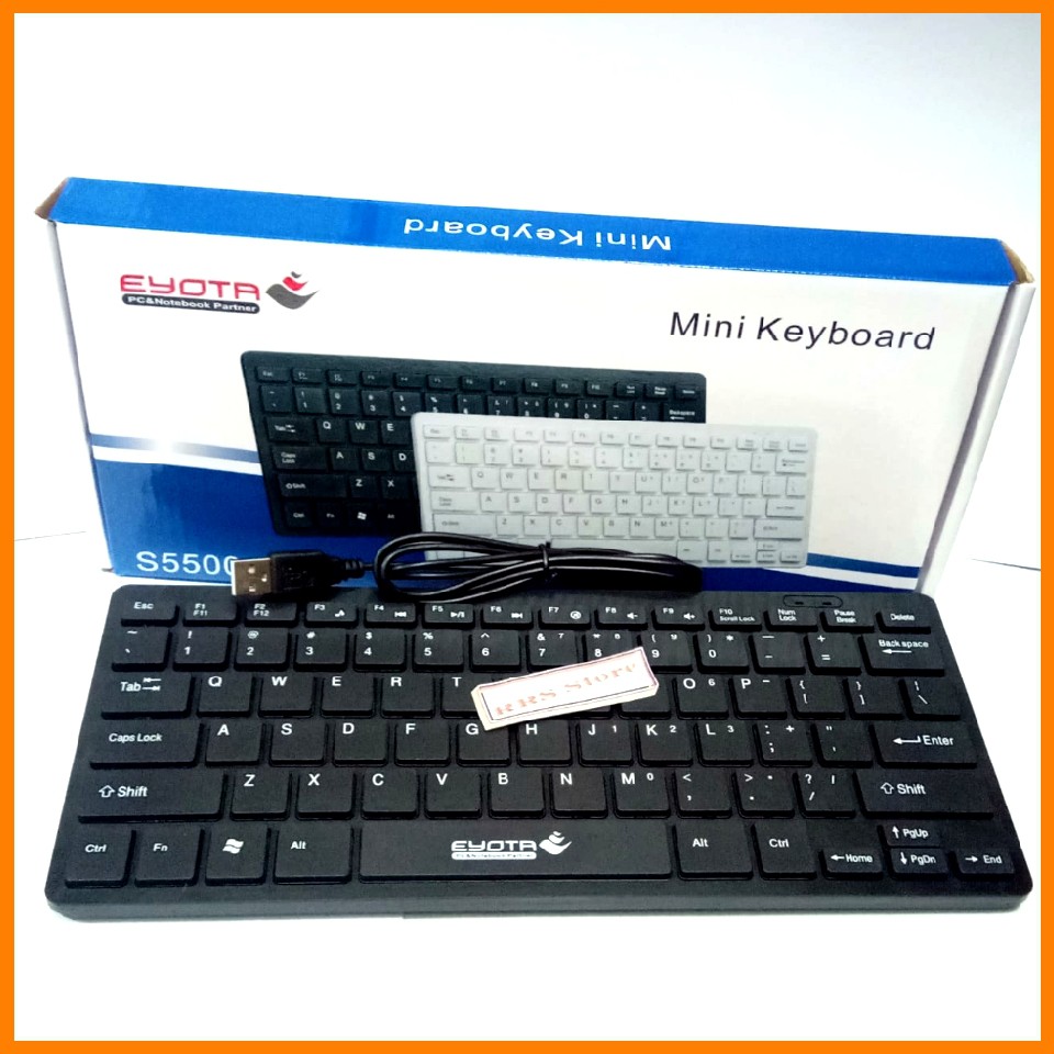 Eyota Keyboard Mini USB Keyboard Mini kabel USB Eyota S5500 - Keyboard Eyota mini slim + mous murah