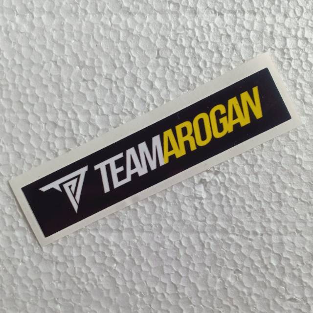 

Stiker Team Arogan htm Ritrama Cutting Laminasi Glossy Min. Order 20 ribu