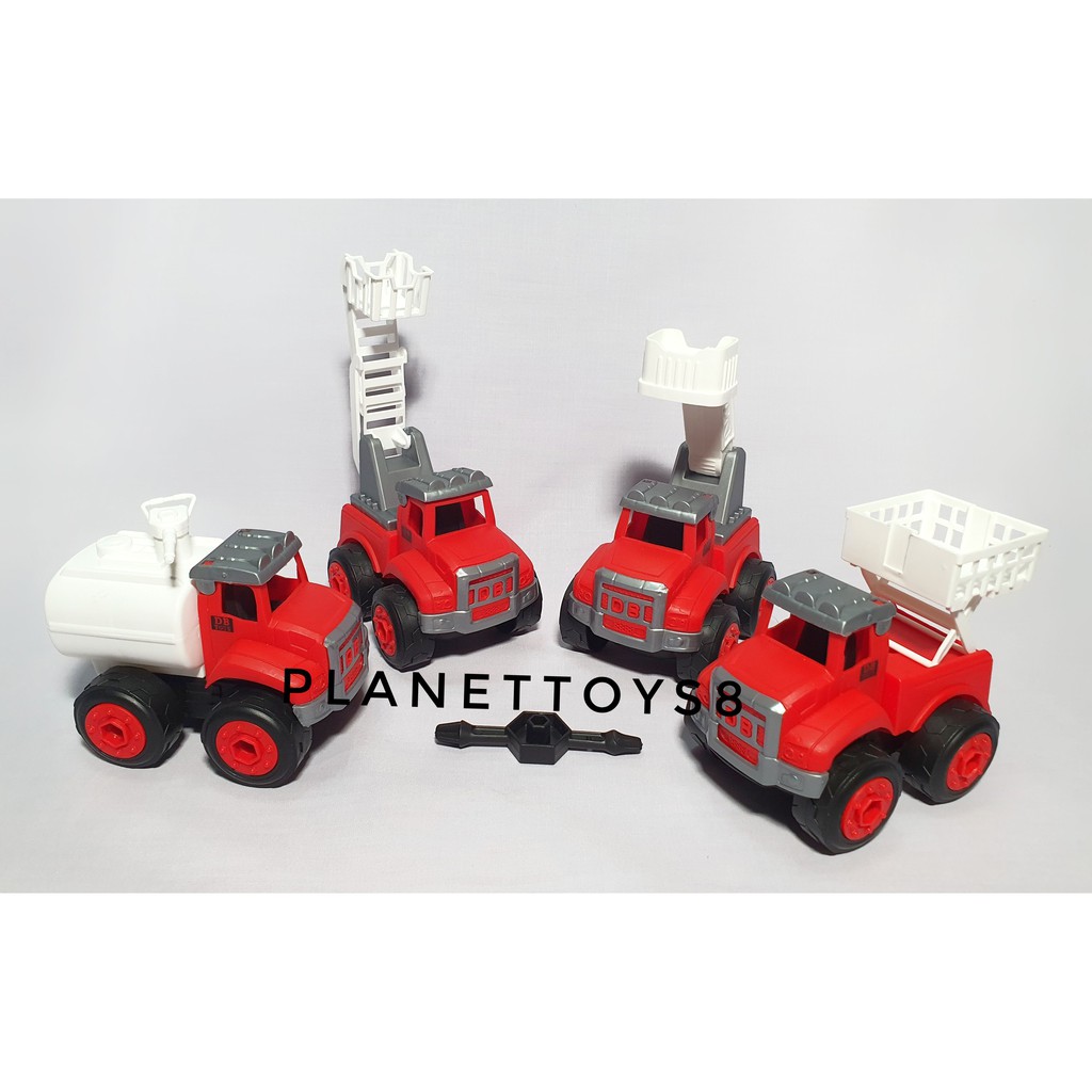Mainan Bongkar Pasang Mobil Pemadam DBNB 4 Pcs No.DB6066-9