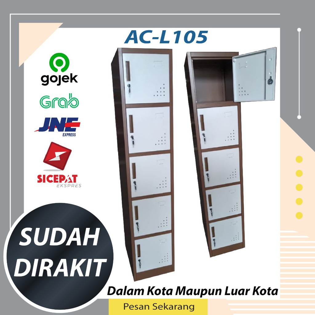 Lemari Penyimpanan / Loker Kantor / Loker 5 Pintu / Loker AC L105