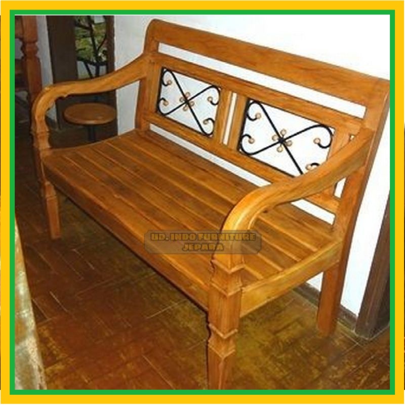 Kursi teras / taman unik bahan kayu jati mebel murah