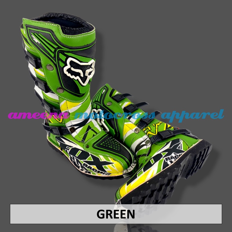 Sepatu Trail Fullprint - Sepatu Motocross Besi - Sepatu Trabas - Sepatu Boots - Sepatu MX - 005