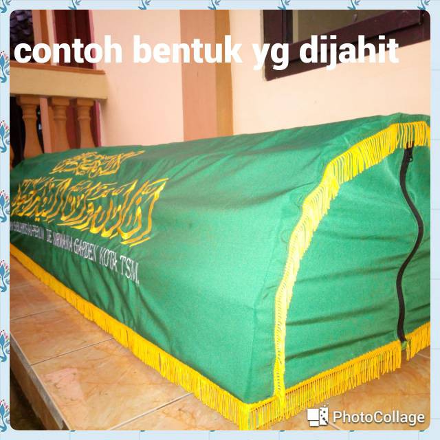 PROMO Tutup Keranda Kaligrafi Dibordir Temurah Pilih Bentuk Segi Empat atau Bentuk Resleting