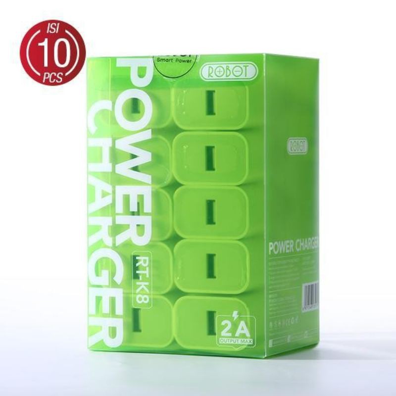 [ROBOT] Power Charger Adaptor Kepala Charger 2A 10w [R-TK8]