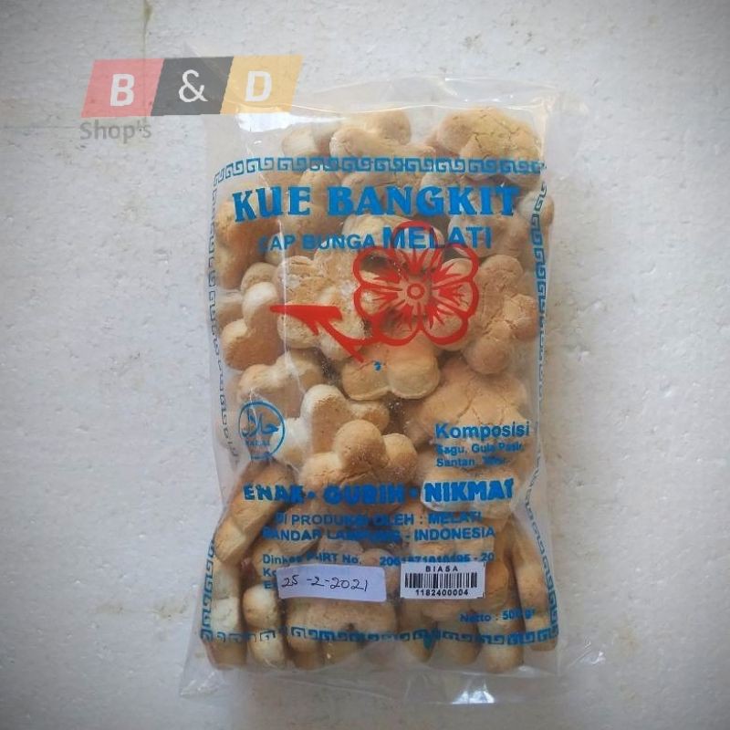 

MELATI. Kue Bangkit Renyah Manis Berbagai Varian Rasa Netto 500 Gram.
