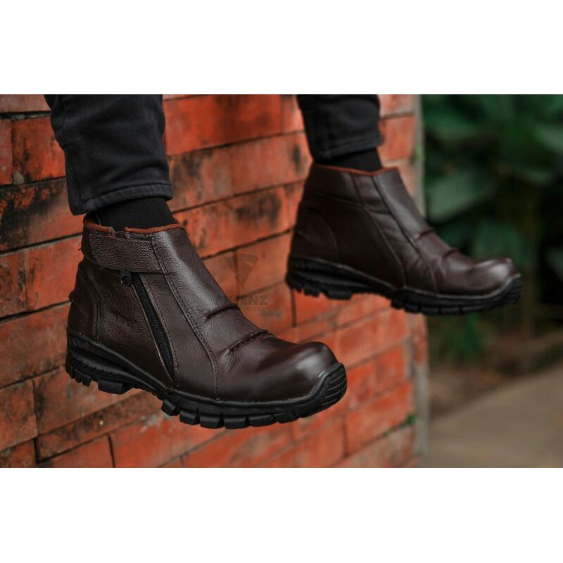 STUMPS X SKIENZ I sepatu boots safety original kulit