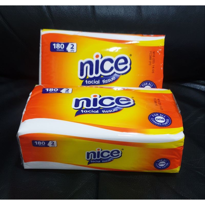 TISSUE NICE 180 FACIAL TISU NICE 2 PLY